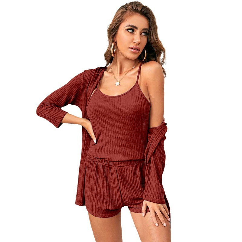 🛋️ Ensemble Homewear 3 Pièces – Confort Élégant Pour la Maison & Bien Plus