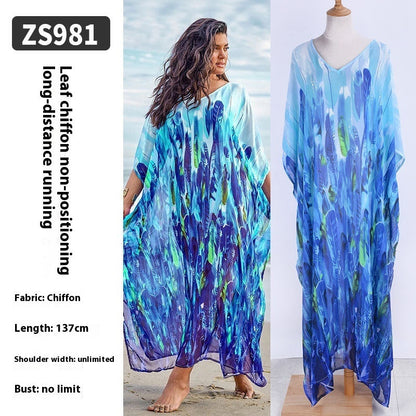 🌴 Robe Longue de Plage Transparente – Léger, Élégant & Bohème