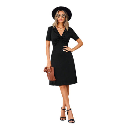 Robe élégante style français Hepburn – Femme