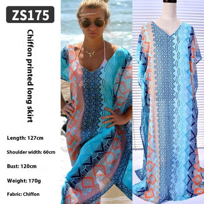 🌴 Robe Longue de Plage Transparente – Léger, Élégant & Bohème