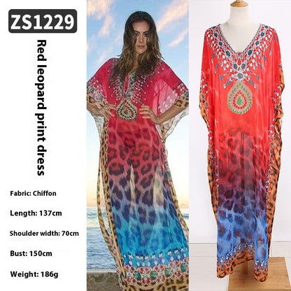 🌴 Robe Longue de Plage Transparente – Léger, Élégant & Bohème