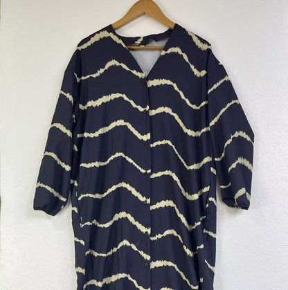 Zahra - Robe à Manches Longues Rayée Boho