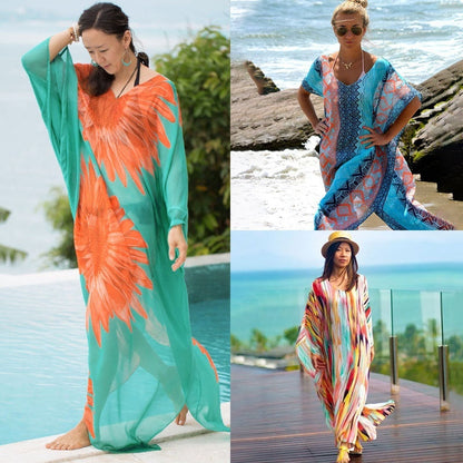 🌴 Robe Longue de Plage Transparente – Léger, Élégant & Bohème