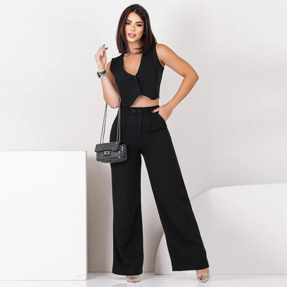 💃 Ensemble Sans Manches Slim – Élégance Moderne & Allure Socialite