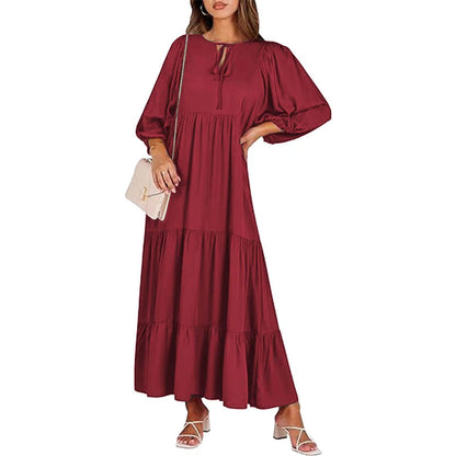 Robe Bohème Vintage d’Été – Col V & Imprimé Fleuri Élégant