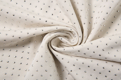 Robe Sexy Halter Moulante à Dos Nu et Décolleté Plongeant