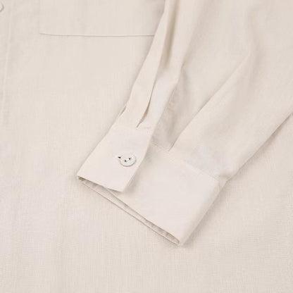 Ensemble Décontracté Femme – Blouse Longue & Pantalon Fluide Abricot