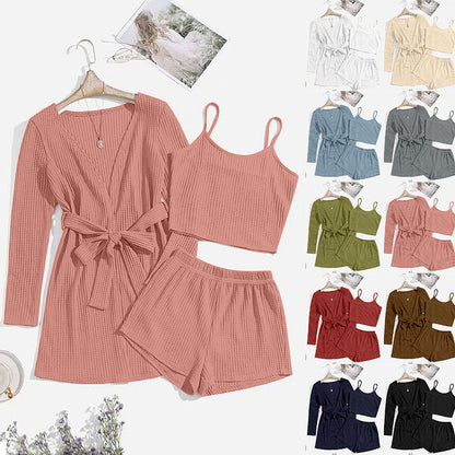 🛋️ Ensemble Homewear 3 Pièces – Confort Élégant Pour la Maison & Bien Plus