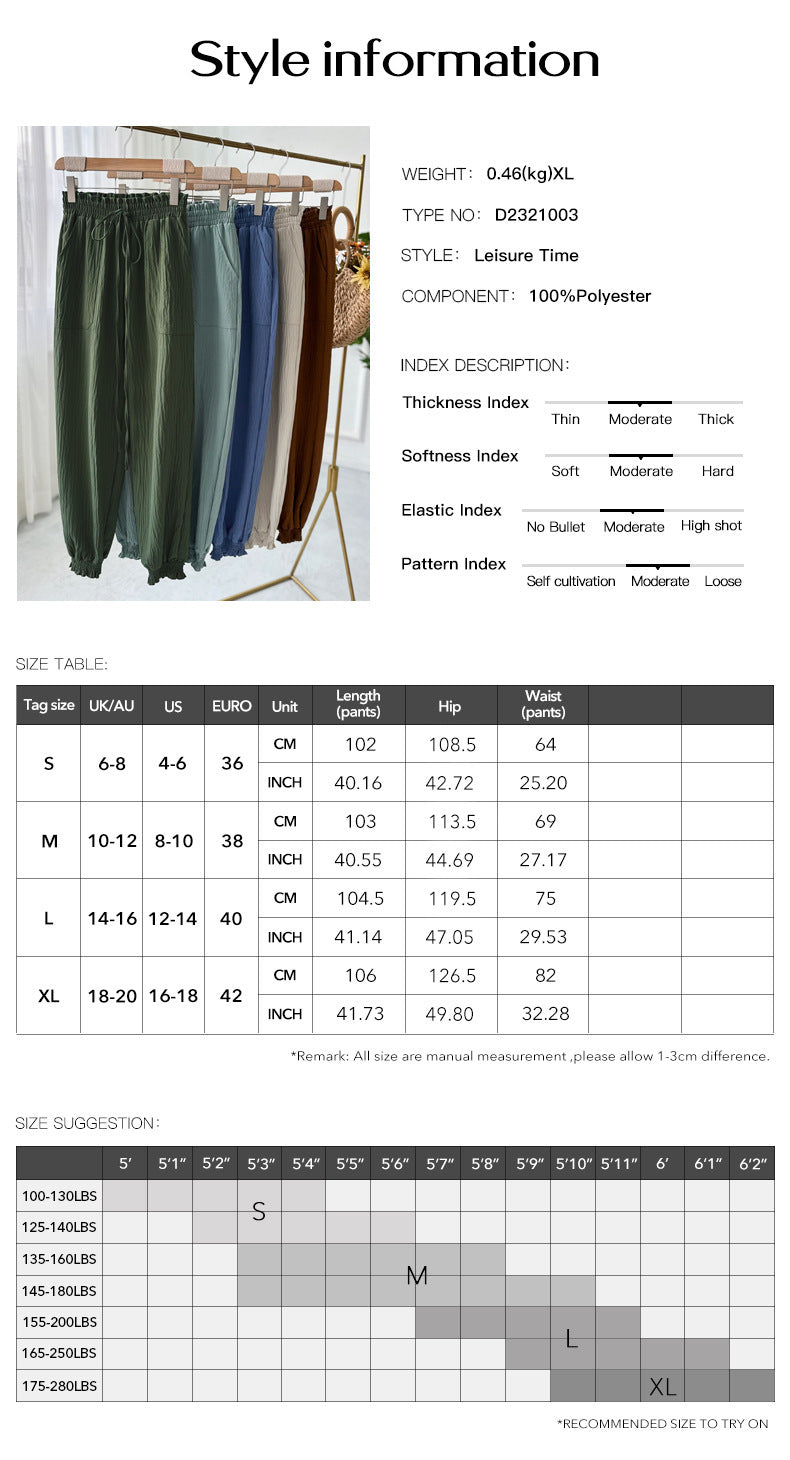 Pantalon fluide taille haute à nouer – Look chic et décontracté